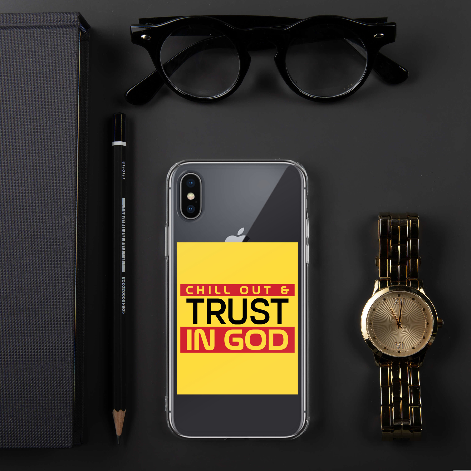 Chill out and Trust in God Clear Case for iPhone® 22 Chill out and Trust in God Clear Case for iPhone® - Image 22