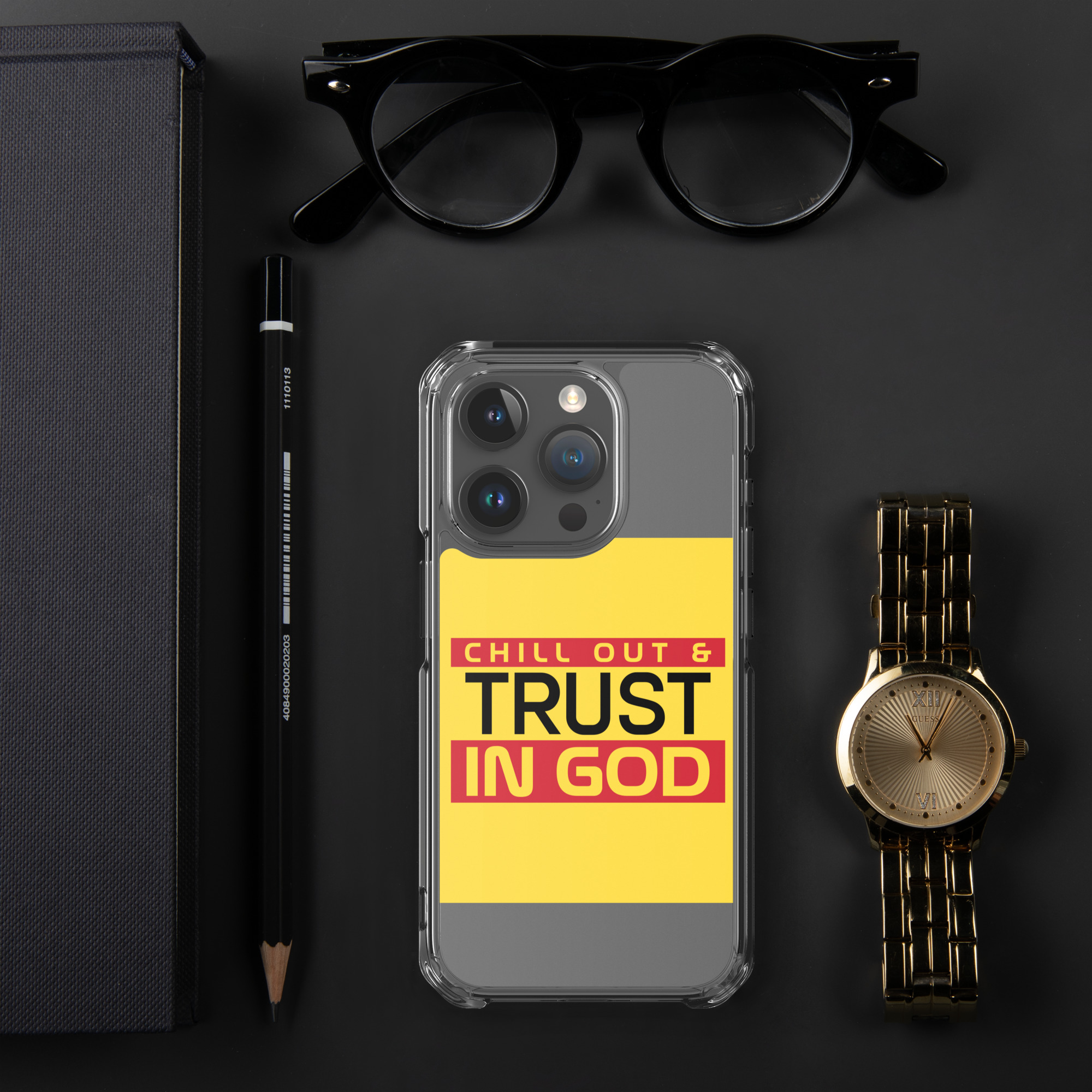 Chill out and Trust in God Clear Case for iPhone® 18 Chill out and Trust in God Clear Case for iPhone® - Image 18