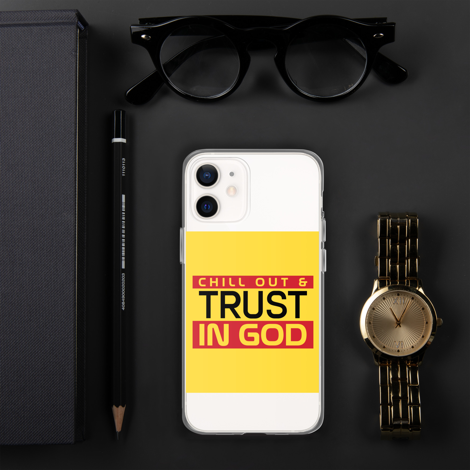 Chill out and Trust in God Clear Case for iPhone® 7 Chill out and Trust in God Clear Case for iPhone® - Image 7