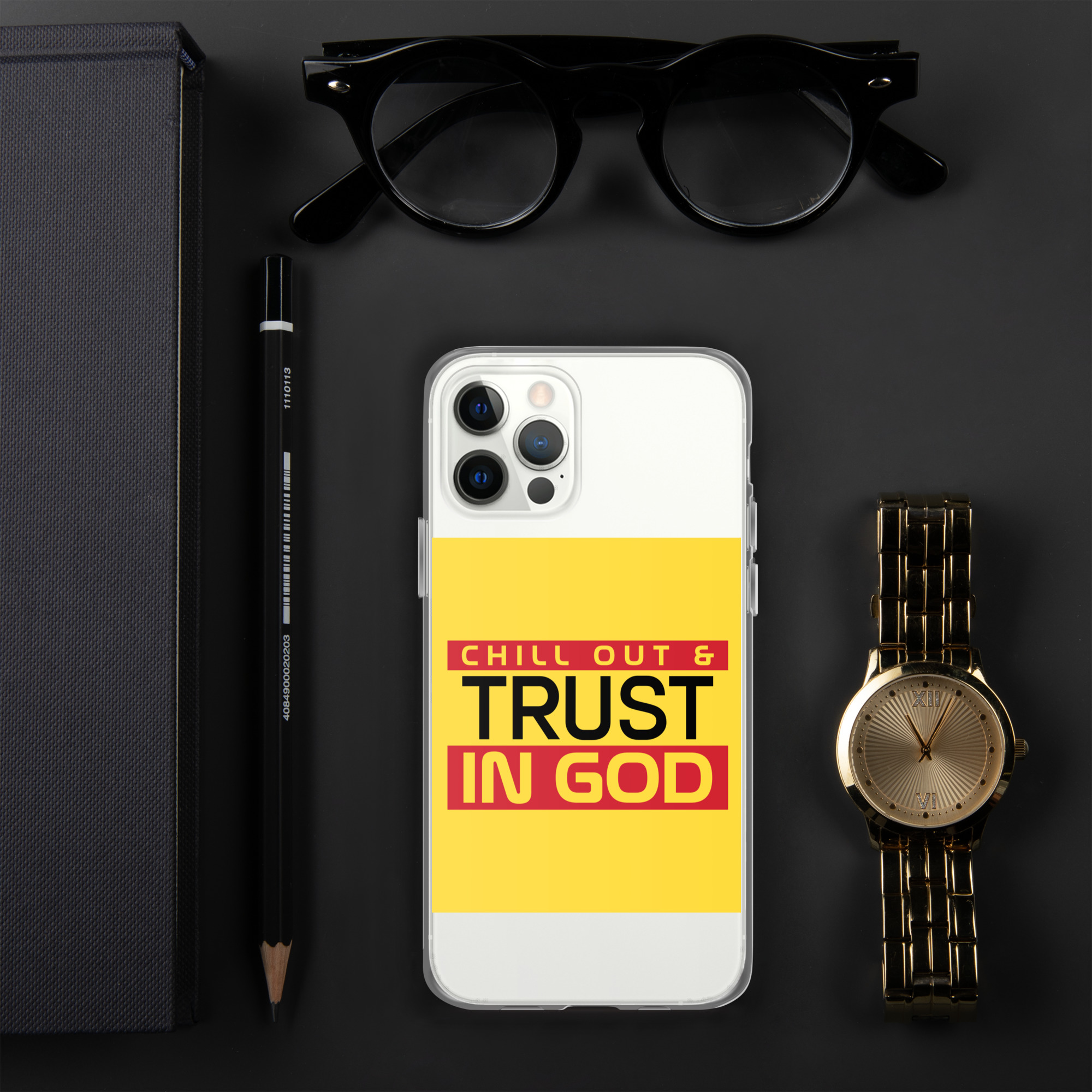 Chill out and Trust in God Clear Case for iPhone® 6 Chill out and Trust in God Clear Case for iPhone® - Image 6